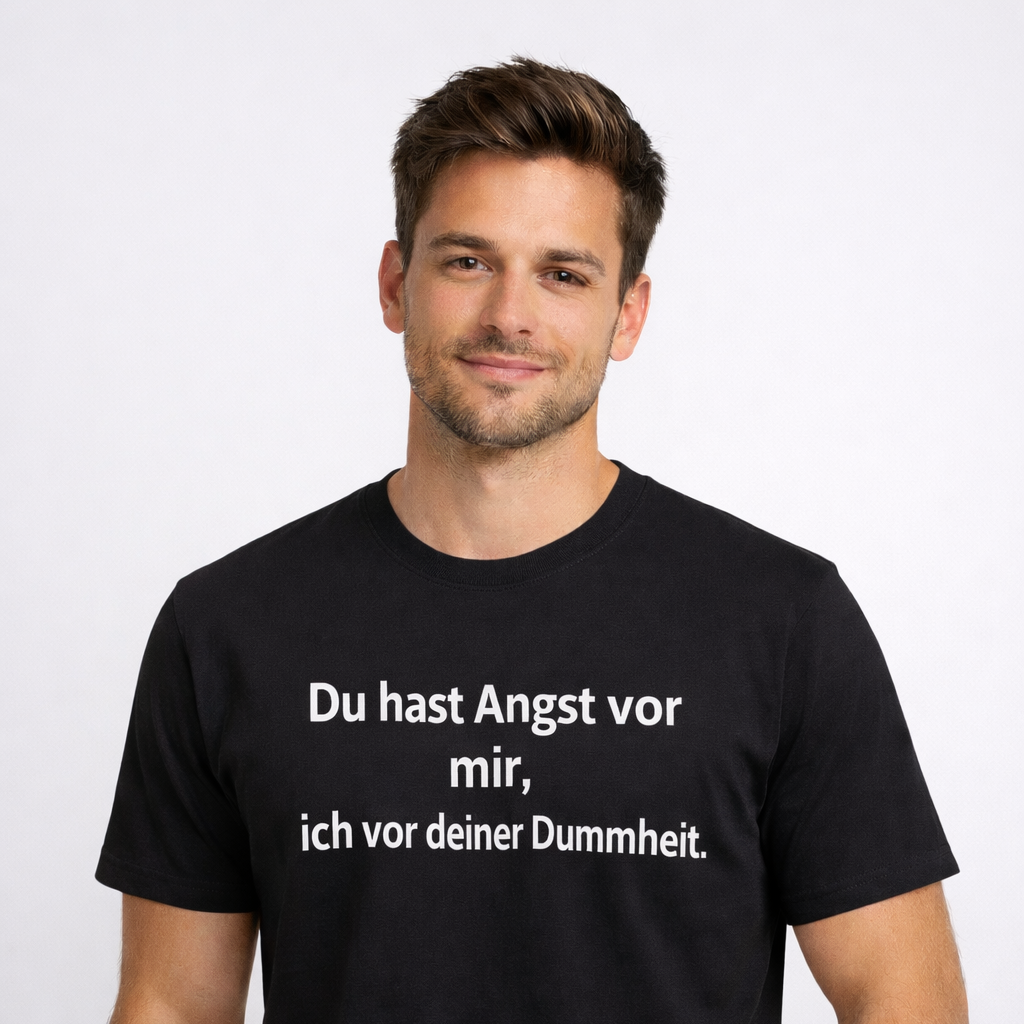 Du hast Angst vor mir, ich vor deiner Dummheit